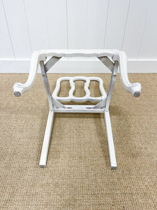 A Set of 6 Country French Painted Oak Dining Chairs With Rush Seats c1900