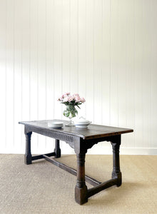 An Antique 18th Century English Country Oak 6ft Refectory Style Table