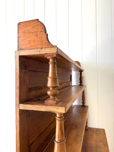 A 19th Century English Pine Bookcase Cabinet or Hutch