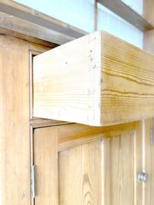 An Early 19th Century Monumental Pine Welsh Dresser or Cupboard