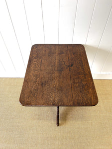 An English Oak Tripod Table