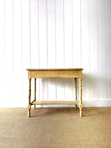 An English Country Pine Console Table or Desk c1860