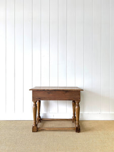An Ancient English Pine Lowboy c1780