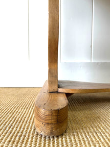 A Pine Washstand or Console Table