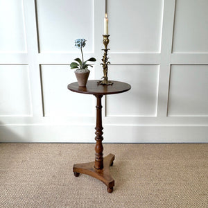 A Victorian Mahogany Tripod Side Table