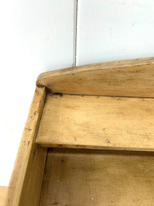 An Antique English Pine Chest of Drawers Dresser with Gallery c1890