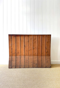 An Antique English Pine Settle or Hall Bench