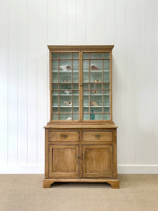 A 19th Century English Pine Bookcase Cabinet or Hutch