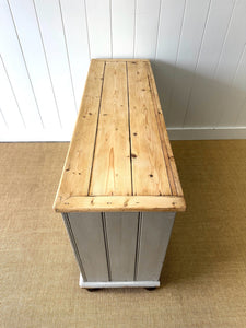 An English Country 3 Drawer Pine Buffet or Sideboard