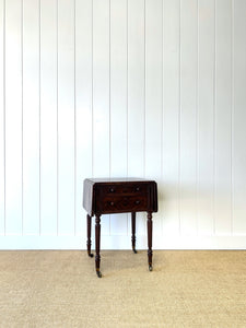 Charming English Georgian Mahogany Nightstand or Sidetable