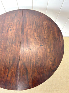 An English Antique Oak Tilt-Top Side Table