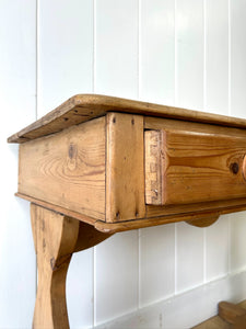 A Pine Washstand or Console Table