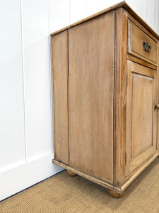A Handsome Antique English Pine Sideboard c1890