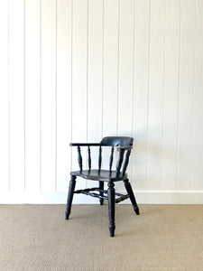An English Country Beech & Elm Bow Arm Chair