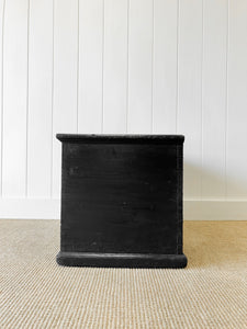 An English Pine Ebonized Blanket Box