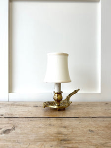 French Gilded Bronze Bedside Lamp c1890