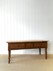 An Antique English 6ft Dining Server or Console Table