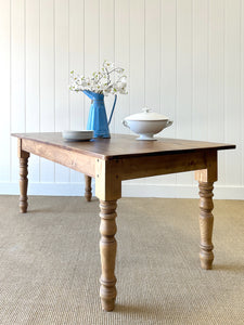 An English Country Pine 6ft Dining Table