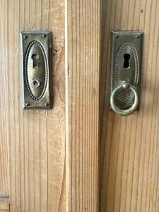 Pair of Antique Pine Armoire / Wardrobes (Sold Separately)