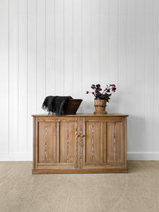 An Antique English Pine Pantry Cupboard