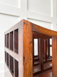 A Delightful And Rare Georgian Mahogany Canterbury or Magazine Newspaper Holder