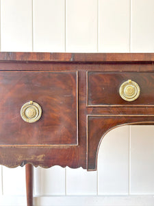 An Antique English Desk or Table with Three Drawers