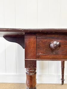 An English Country Mahogany Pembroke Drop Leaf Table