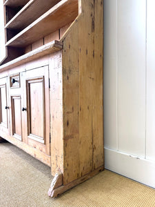 A Diminutive 19th Century Irish Pine Dresser or Cupboard