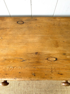 A Pine Washstand or Console Table