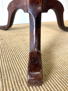 An English Antique Oak Tilt-Top Side Table