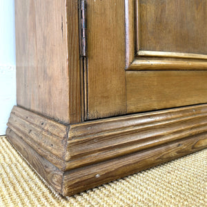 Antique English Pine Cupboard Sideboard
