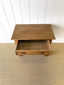 An Ancient English Pine Lowboy c1780