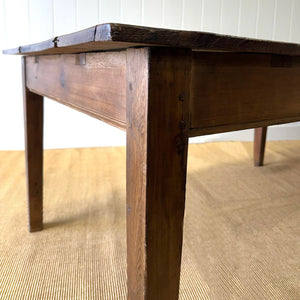 A Monumental Antique 10 ft English Pine Farmhouse or Draper's Table