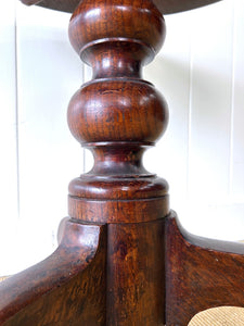 An English Antique Oak Tilt-Top Side Table