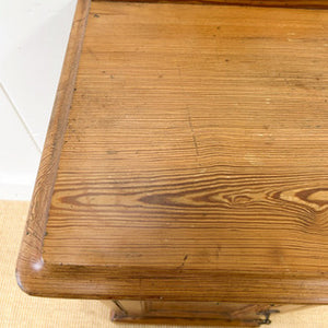 An Antique English Pitch Pine Nightstand c1890