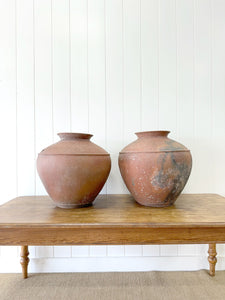 Pair of 19th Century Monumental Olive Jars