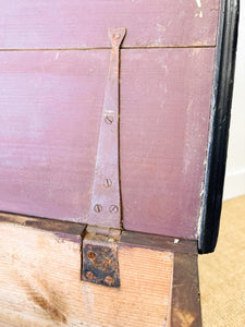An English Pine Ebonized Blanket Box