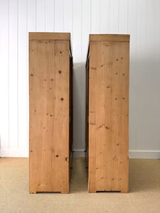 Pair of Antique Pine Armoire / Wardrobes (Sold Separately)