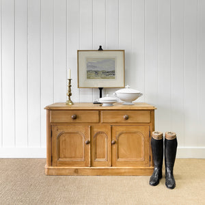 An Antique English Pine Sideboard c1890