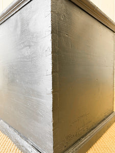 An English Pine Ebonized Blanket Box