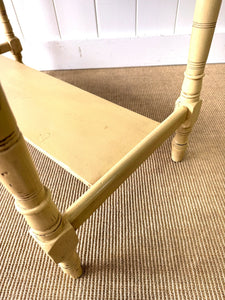 An English Country Pine Console Table or Desk c1860