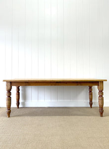 Perch - An Antique English Country Pine 7ft Dining Table
