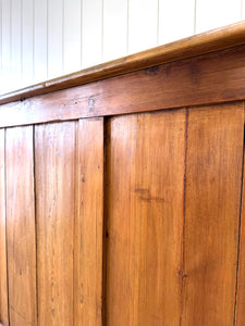 A Large Rustic Antique English Pine Shop Counter c1890