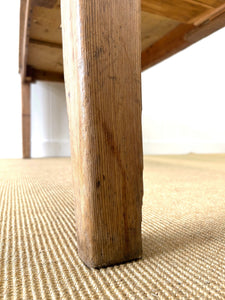 An Antique English Country Pine 7ft Dining Table