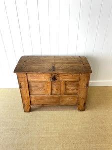 An Swedish Pine Domed Top Blanket Box or Toy Box Early 19th Century