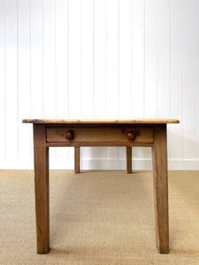 An Antique English Country Pine 7ft Dining Table