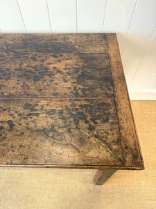 An 18th Century French Country Nearly 6ft Pine Refectory Farmhouse Table