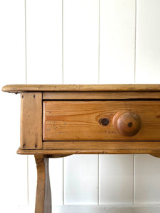 A Pine Washstand or Console Table