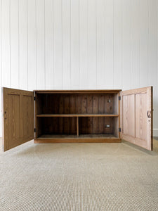 An Antique English Pine Pantry Cupboard