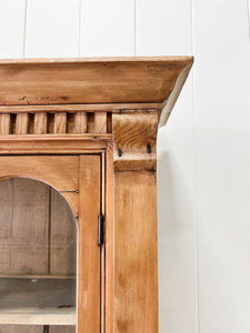 A 19th Century English Pine Bookcase Cabinet or Hutch